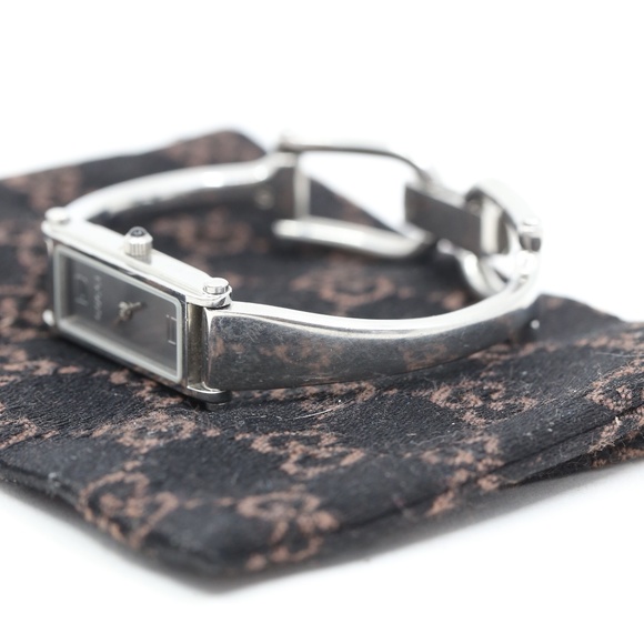 Gucci Horsebit White Gold Plated Watch - Picture 4 of 11